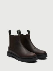 Walk London Brown Callum Seam Chelsea Boots - Image 3 of 5