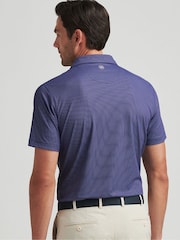 Peter Millar Blue Grovewood Performance Jersey Polo Shirt - Image 2 of 3