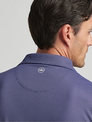 Peter Millar Blue Grovewood Performance Jersey Polo Shirt - Image 3 of 3