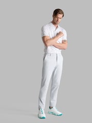 G/Fore White Mapped Icon Camo Tech Jersey Polo Shirt - Image 2 of 3