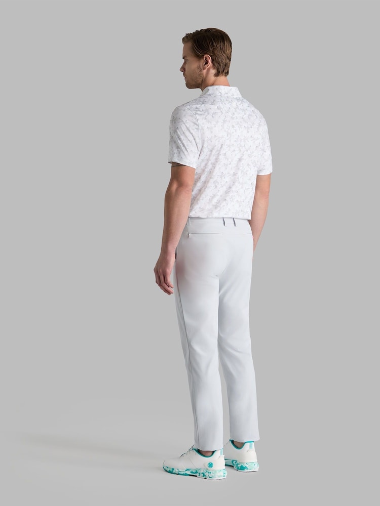 G/Fore White Mapped Icon Camo Tech Jersey Polo Shirt - Image 3 of 3