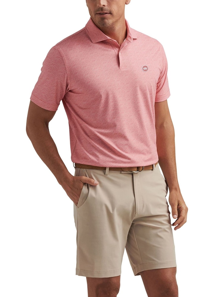 Peter Millar Pink Espresso Martinis Performance Jersey Polo Shirt - Image 1 of 2