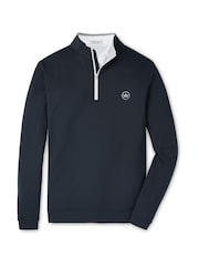 Peter Millar Black Perth Performance Quarter Zip Shirt - Image 3 of 3