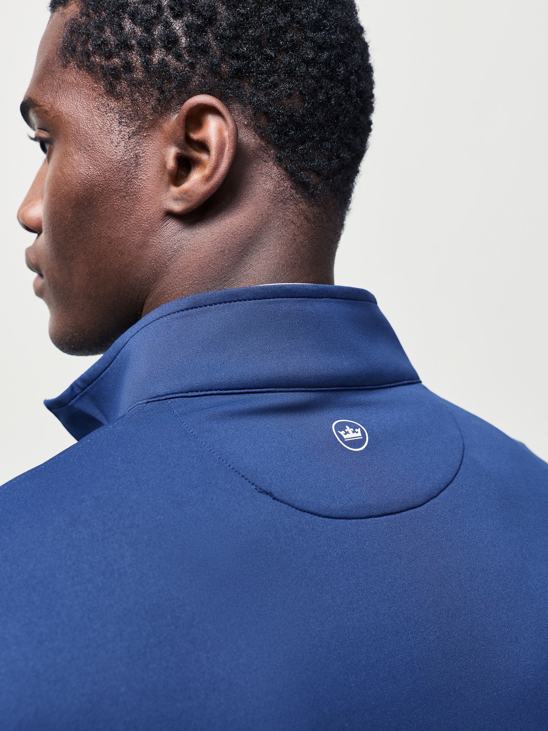 Buy Peter Millar Black Perth Performance Quarter Zip Shirt from