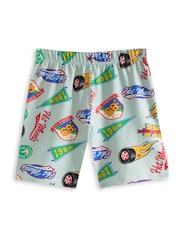 Vanilla Underground Green Boys 100% Cotton Hot Wheels Short Sleeve Short Leg Pyjamas Set Pack of 2 - Image 6 of 7