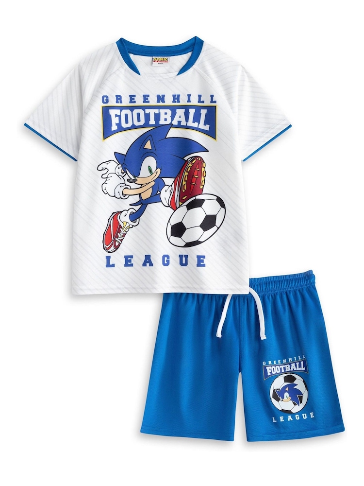 Vanilla Underground White Boys Sonic The Hedgehog Football Kit - Image 1 of 6