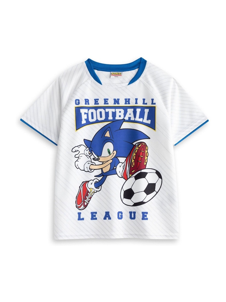 Vanilla Underground White Boys Sonic The Hedgehog Football Kit - Image 2 of 6