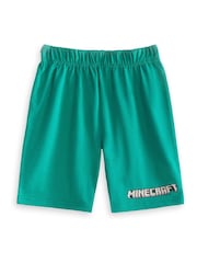 Vanilla Underground Blue Boys 100% Cotton Minecraft Short Sleeve Short Leg Pyjamas Set Pack of 2 - Image 4 of 7