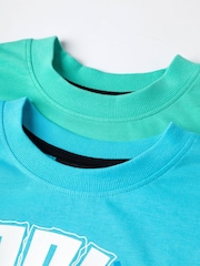 Vanilla Underground Blue Boys 100% Cotton Minecraft Short Sleeve Short Leg Pyjamas Set Pack of 2 - Image 7 of 7