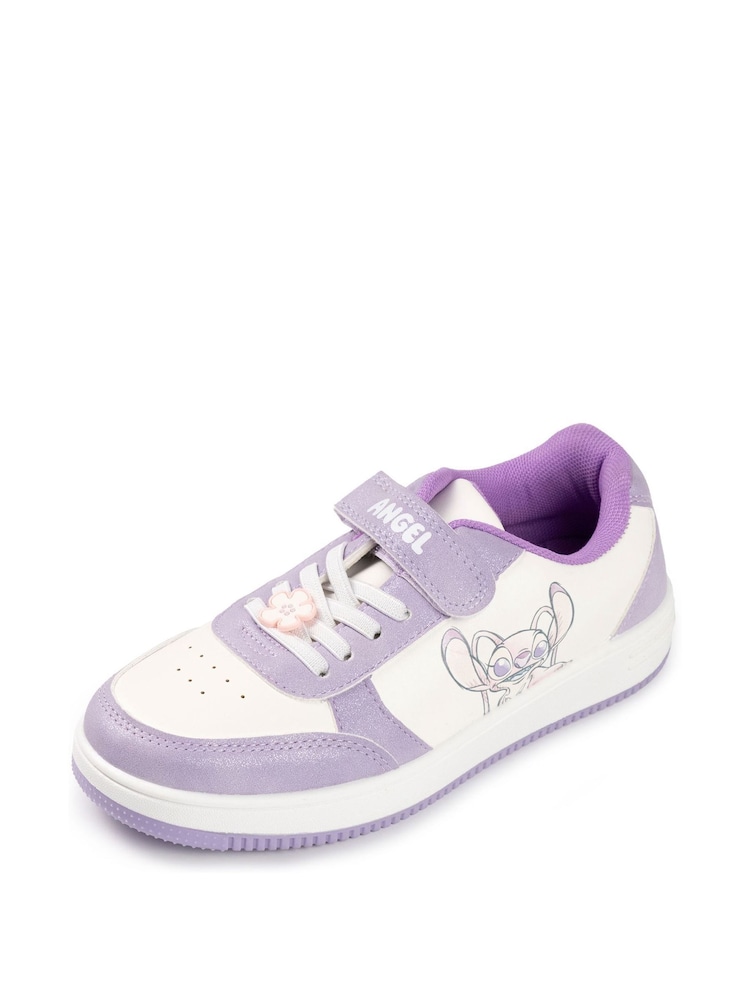 Vanilla Underground Purple Girls Disney Lilo & Stitch Multicoloured Velcro Trainers - Image 2 of 6