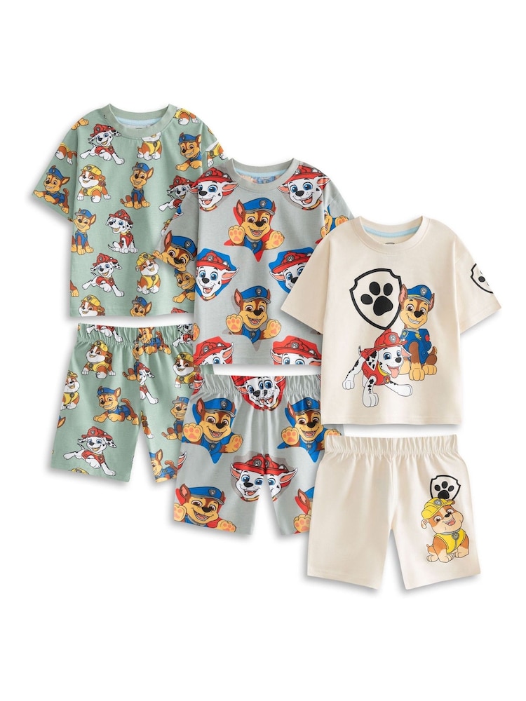 Vanilla Underground Paw Patrol Boys Multicoloured Short Sleeve Short Leg Pyjamas Set Pack of 3 - Slika 2 iz 7