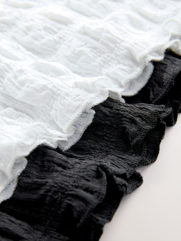 Black/White Textured T-Shirts 2 Pack (3-16yrs) - Image 6 of 6 Black/White Textured T-Shirts 2 Pack (3-16yrs) - Image 6 of 6