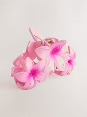 Pink Triple Flower Hair Claw - Image 1 of 3