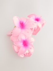 Pink Triple Flower Hair Claw - Image 2 of 3