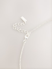 Silver Tone Open Circle Drop Long Necklace - Image 6 of 7
