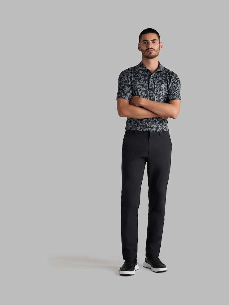 G/Fore Black Mapped Icon Camo Tech Jersey Polo Shirt - Image 2 of 3