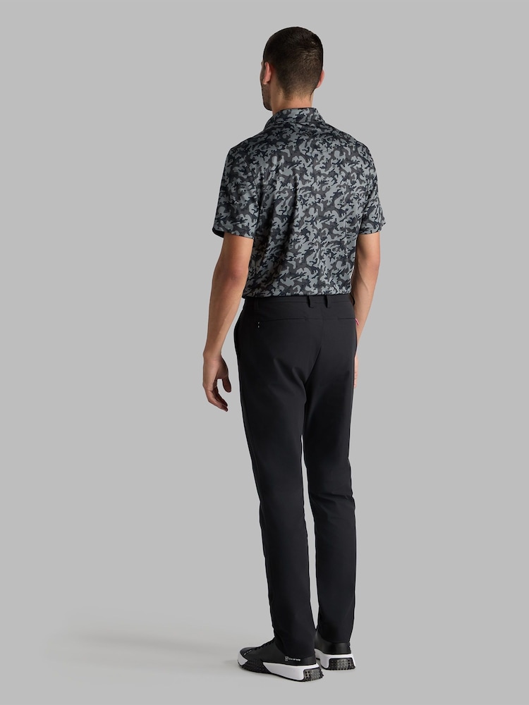 G/Fore Black Mapped Icon Camo Tech Jersey Polo Shirt - Image 3 of 3