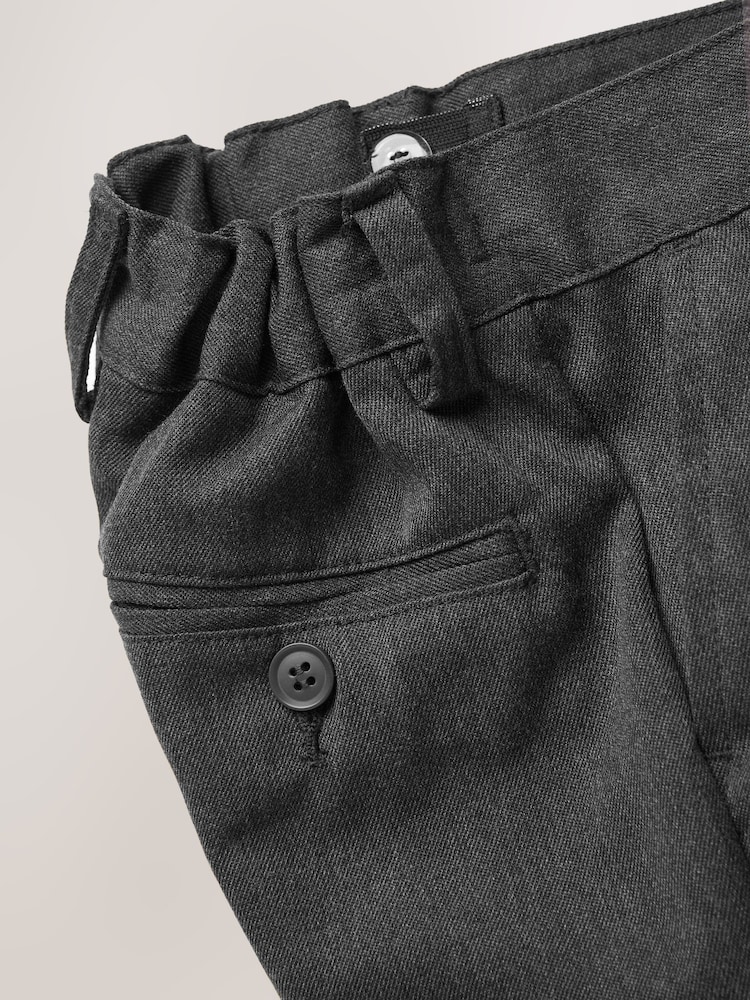 Gris - Pantalones cortos escolares con la parte delantera lisa (3-14 años) - Imagen 6 de 6 Gris - Pantalones cortos escolares con la parte delantera lisa (3-14 años) - Imagen 6 de 6
