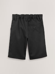 Black 2 Pack Flat Front School Shorts (3-14yrs) - Image 4 of 11