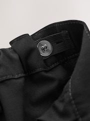 Black 2 Pack Flat Front School Shorts (3-14yrs) - Image 8 of 11