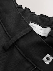 Black 2 Pack Flat Front School Shorts (3-14yrs) - Image 9 of 11