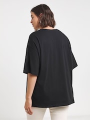 Simply Be Black Graphic Print T-Shirts 2 Pack - Image 2 of 4