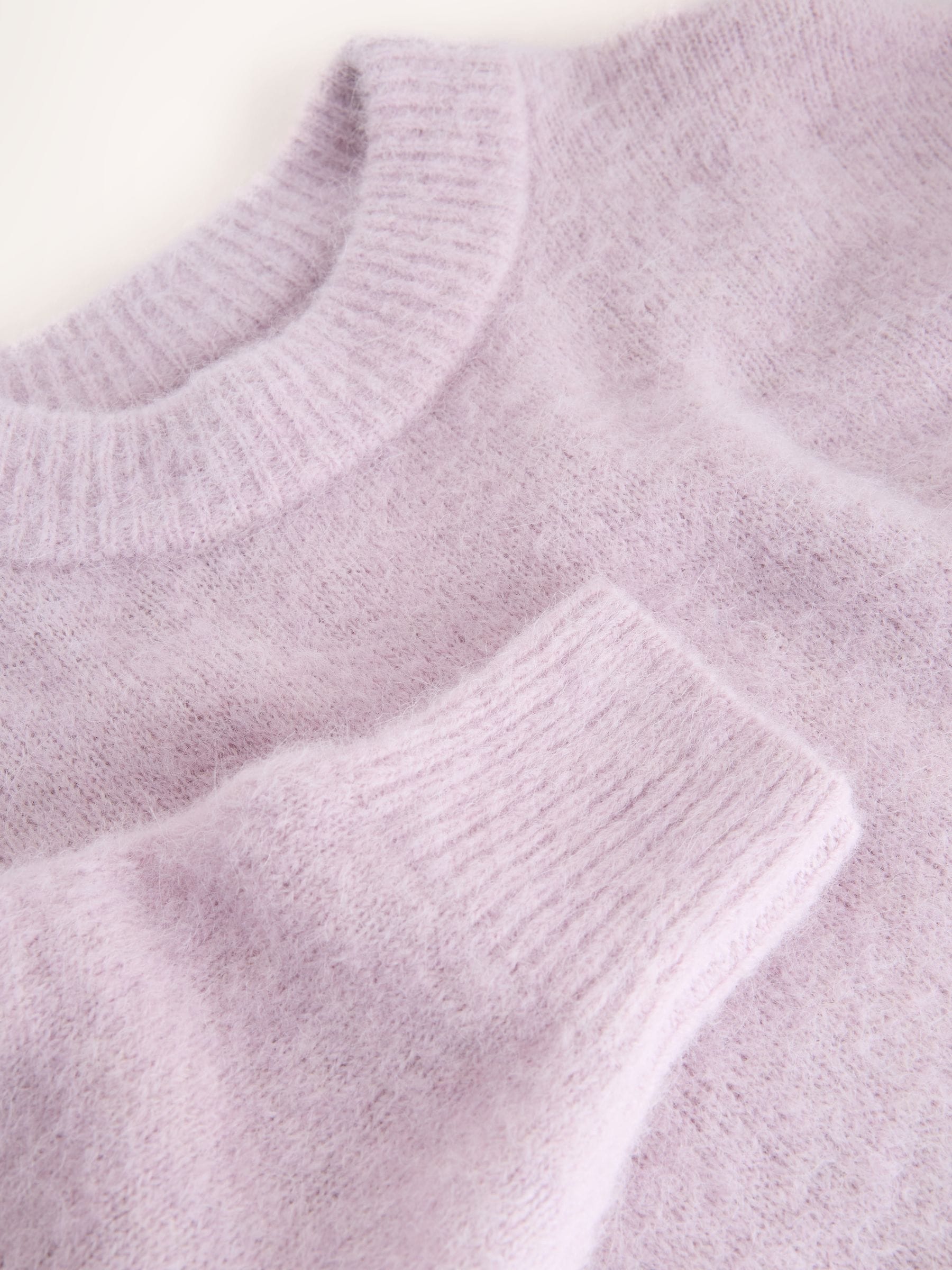 Buy Nothing Ordinary Lilac Purple Oversized Alpaca Wool Blend Crew