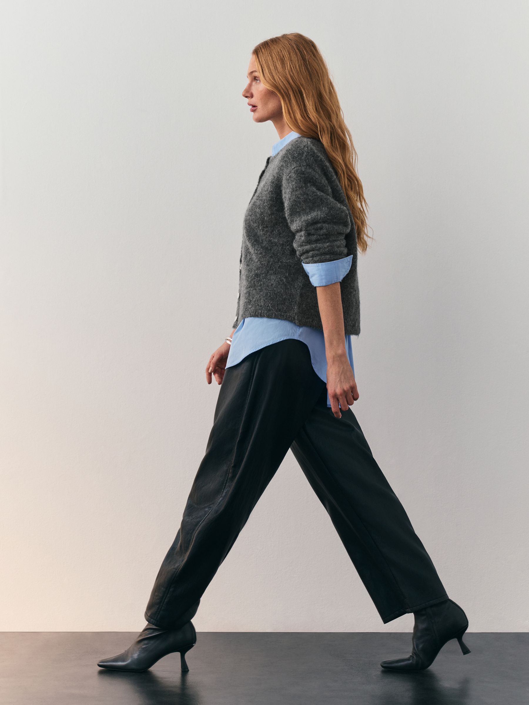 Buy Nothing Ordinary Charcoal Grey Alpaca Wool Blend Crew Neck