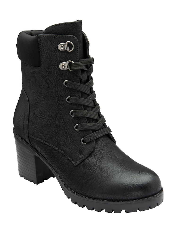 Lotus Black Causal Ankle Boots - Image 1 of 4 Lotus Black Causal Ankle Boots - Image 1 of 4