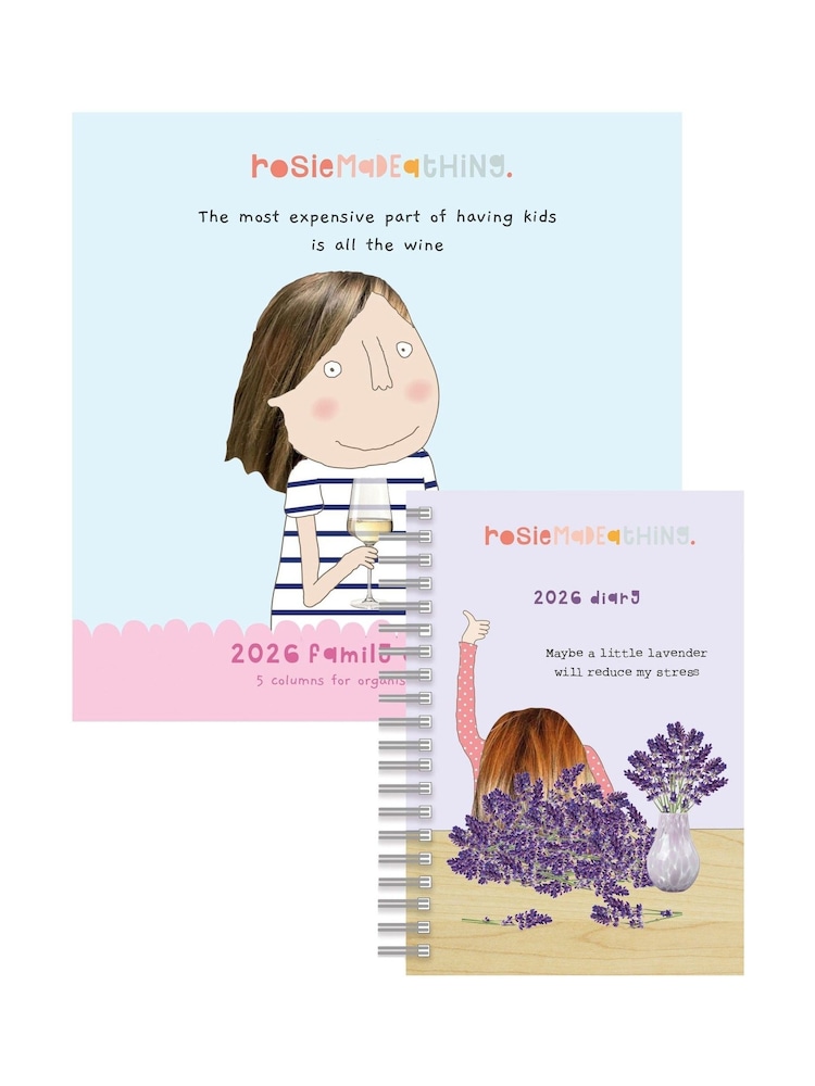 Portico Designs 2026 Rosie Made Family Orgnsr Calendar & A5 Diary - Image 1 of 6 Portico Designs 2026 Rosie Made Family Orgnsr Calendar & A5 Diary - Image 1 of 6