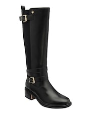 Lotus Black Knee High Boots - Image 1 of 4