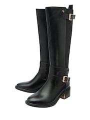 Lotus Black Knee High Boots - Image 2 of 4
