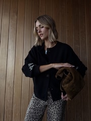 Never Fully Dressed Black Lucky Pearl Cardigan - Image 1 of 6