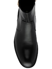 Lotus Black Chrome Ankle Boots - Image 4 of 4