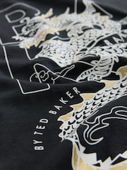 Baker by Ted Baker Oversized Graphic T-Shirt - Image 8 of 8