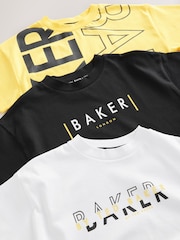 Baker by Ted Baker Graphic Print T-Shirts 3 Pack - Image 6 of 8