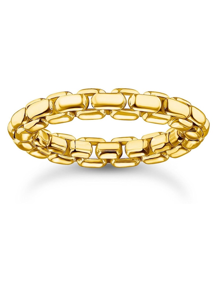 Thomas Sabo Gold Tone Box Chain Ring - Image 1 of 4