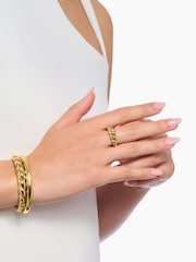 Thomas Sabo Gold Tone Shapes Turned Ring - Image 2 of 2