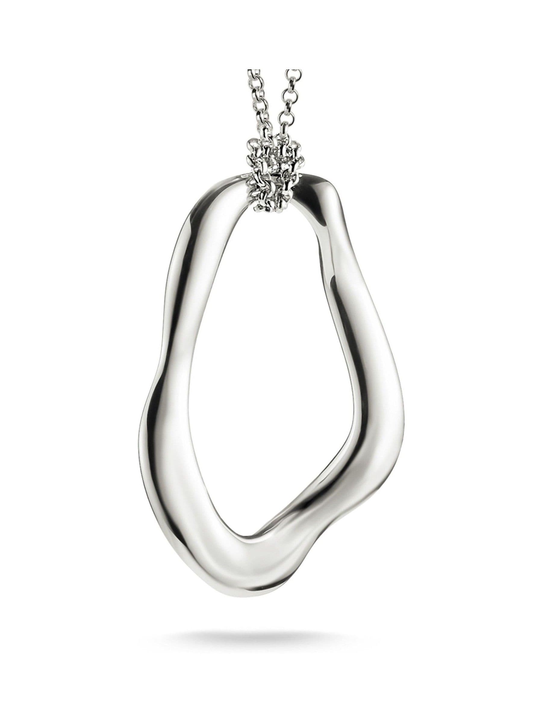Thomas Sabo Gold Tone Natural Beauty Necklace With Organically Shaped Pendant