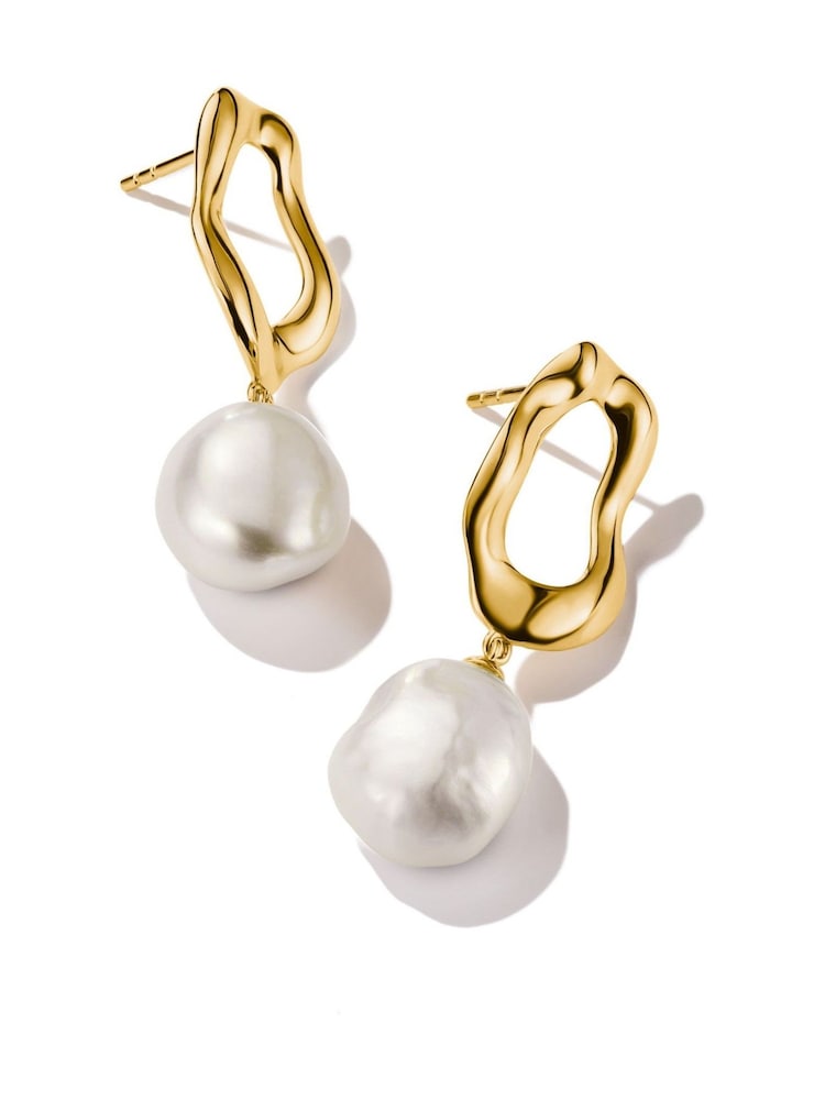 Thomas Sabo White Natural Beauty Earrings With Pearls - Image 1 of 2