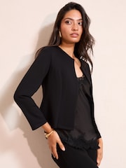 Friends Like These Black Black Seam Detail Jacket - Image 2 of 4