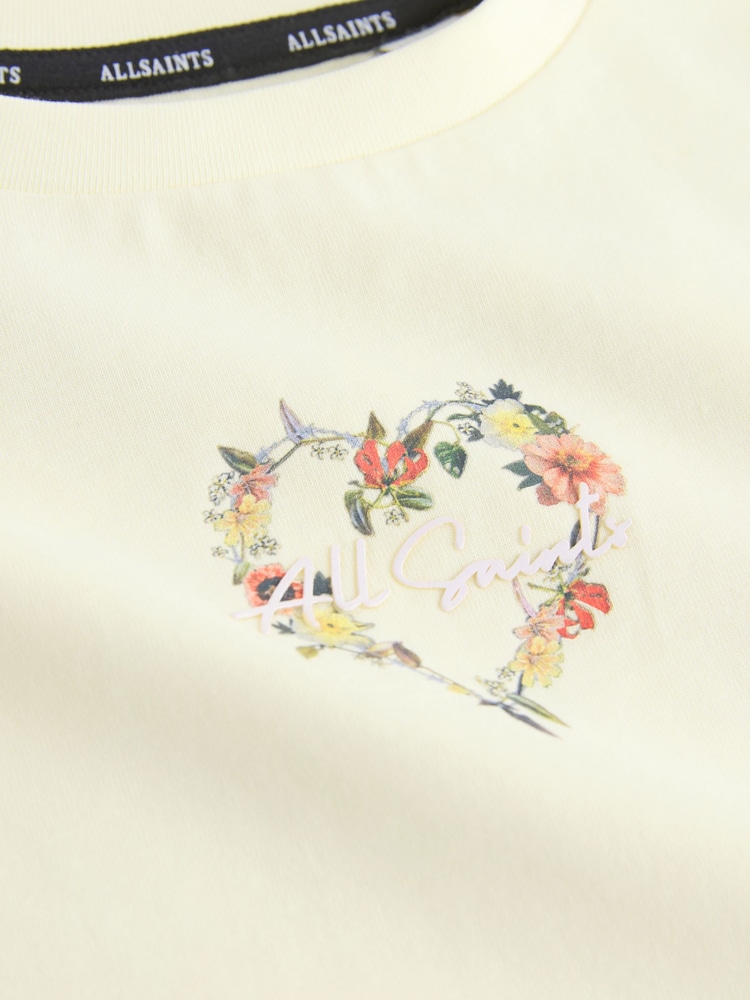 smALLSAINTS Floral Heart T-Shirt and Sweat Shorts Younger Set - Imaginea 10 din 10