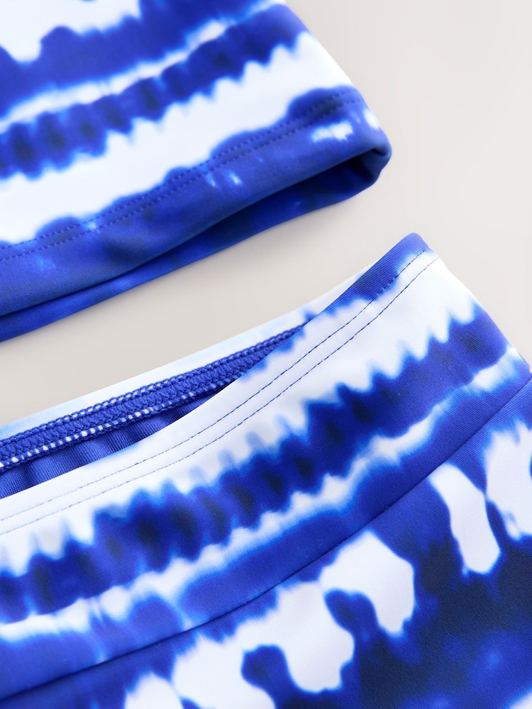 Tie Dyeពណ៌ខៀវ - ឈុតហែលទឹក និងខោខ្លីការពារកាំរស្មីព្រះអាទិត្យ (3-16ឆ្នាំ) - រូបភាព 9 នៃ 9