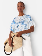 Whistles Blue Rome Print Blouse - Image 1 of 5