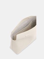Whistles White Fia Unlined Foldtop Clutch Bag - Image 4 of 5