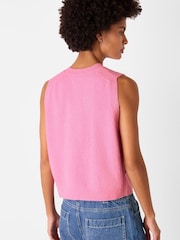 Whistles Pink Boucle Textured Tank - Image 2 of 5