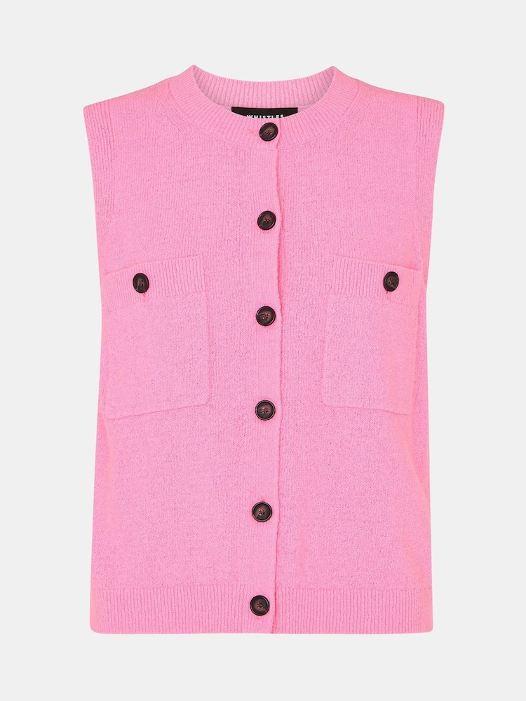 Whistles Pink Boucle Textured Tank - Image 5 of 5