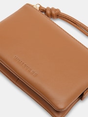 Whistles Brown Knotted Zip Pull Purse - Image 3 of 4