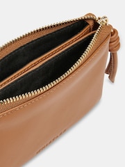 Whistles Brown Knotted Zip Pull Purse - Image 4 of 4