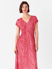 Whistles Zebra Texture Midi Dress - Bild 3 von 5